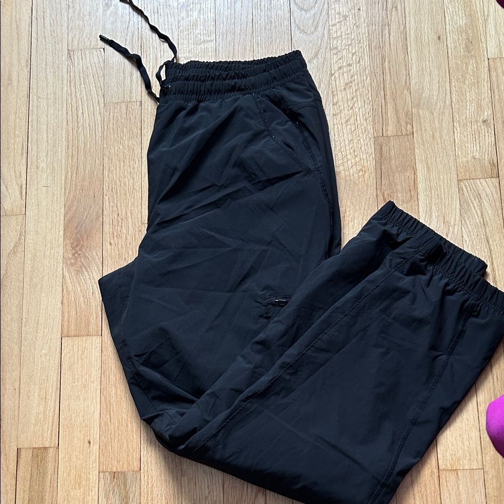 Eddie Bauer Midnight Black Athletic Fleece Lined Pants